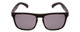 Front View of Coyote Marco Unisex Square Designer Polarized Sunglasses Matte Black & Grey 53mm