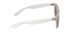 Side View of Coyote P-23 Unisex Square Polarize Sunglasses Crystal Clear Grey/Red Mirror 51mm