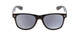 Front View of Coyote P-23 Unisex Square Designer Polarized Sunglasses in Gloss Black/G15 51 mm