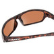 Close Up View of Coyote P-42 Unisex Full Rim Designer Polarized Sunglasses in Tortoise/Brown 63mm