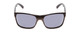 Front View of Coyote Twisted Mens Polarized Sunglasses Black Gun Metal Grey/Silver Mirror 58mm