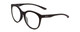 Profile View of Smith Optics Bayside Designer Reading Eye Glasses in Matte Black Unisex Cateye Full Rim Acetate 54 mm