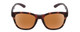 Front View of Smith Optic Caper Ladies Cateye Sunglasses Tortoise Gold/CP Polarized Brown 53mm