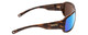 Side View of Smith Castaway Sunglasses Tortoise Brown Gold/CP Glass Polarize Blue Mirror 63mm