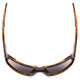 Top View of Smith Castaway Sunglasses Tortoise Brown Gold/CP Glass Polarize Blue Mirror 63mm