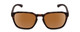 Front View of Smith Contour Unisex Square Sunglasses in Tortoise Gold/CP Polarized Brown 56 mm