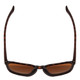 Top View of Smith Contour Unisex Square Sunglasses in Tortoise Gold/CP Polarized Brown 56 mm
