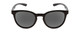 Front View of Smith Eastbank Unisex Round Designer Sunglasses Gloss Black/Polarized Gray 52 mm