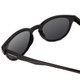 Close Up View of Smith Eastbank Unisex Round Designer Sunglasses Gloss Black/Polarized Gray 52 mm