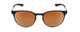 Front View of Smith Eastbank Metal Round Sunglasses French Navy Blue/CP Polarized Brown 52 mm