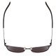 Top View of Smith Eastbank Metal Unisex Round Sunglasses Matte Black/ChromaPop Polarize 52mm