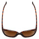 Top View of Smith Era Women Cateye Sunglasses in Tortoise/CP Polarized Rose Gold Mirror 55mm