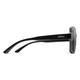Smith Flare Designer Ladies Oversized Sunglasses in Gloss Black & Polarized Gray