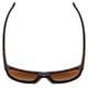 Top View of Smith Joya Ladies Square Sunglasses Tortoise Havana Gold/CP Polarized Brown 56mm