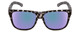 Front View of Smith Lowdown 2 Sunglasses Black Marble Tortoise/CP Polarized Purple Mirror 55mm