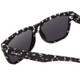 Close Up View of Smith Lowdown 2 Sunglasses Black Marble Tortoise/CP Polarized Purple Mirror 55mm