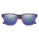 Smith Lowdown Split.5-Rimless Sunglasses Black Marble/CP Polarized Violet Mirror