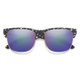 Smith Lowdown Split.5-Rimless Sunglasses Black Marble/CP Polarized Violet Mirror