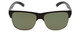 Front View of Smith Lowdown Split Unisex Classic Sunglasses Black/CP Polarized Gray Green 56mm