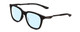 Profile View of Smith Optics Roam Designer Progressive Lens Blue Light Blocking Eyeglasses in Matte Black Unisex Classic Full Rim Acetate 53 mm