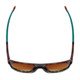 Top View of Smith Rockaway Cateye Sunglasses Tortoise Fade/CP Polarize Opal Blue Mirror 52mm