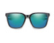 Smith Shoutout Retro Sunglasses Black/ChromaPop Polarized Opal Blue Green Mirror