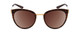 Front View of Smith Somerset Ladies Cateye Sunglass Tortoise Gold/Polarize Brown Gradient 53mm