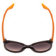 Top View of Havaianas NORONHA/M Ladies Cateye Sunglasses in Brown Orange/Amber Gradient 52mm
