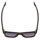 Top View of Havaianas PARATY/M Unisex Classic Designer Sunglasses in Matte Black & Grey 50mm