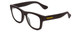 Profile View of Havaianas PARATY/M Designer Reading Eye Glasses with Custom Cut Powered Lenses in Matte Black Unisex Classic Full Rim Acetate 50 mm