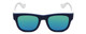 Front View of Havaianas PARATY/M Unisex Classic Sunglasses Blue White & Green Multi-Layer 50mm