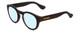Profile View of Havaianas TRANCOSO/M Designer Progressive Lens Blue Light Blocking Eyeglasses in Matte Black Unisex Round Full Rim Acetate 49 mm