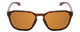 Front View of Smith Contour Square Designer Sunglasses in Tortoise Gold & Polarized Brown 56mm