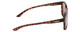 Side View of Smith Contour Square Designer Sunglasses in Tortoise Gold & Polarized Brown 56mm