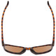 Top View of Smith Contour Square Designer Sunglasses in Tortoise Gold & Polarized Brown 56mm