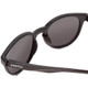 Close Up View of Smith Eastbank Unisex Round Full Rim Designer Sunglasses Gloss Black & Gray 52mm