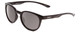 Profile View of Smith Eastbank Unisex Round Full Rim Designer Sunglasses Gloss Black & Gray 52mm