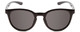 Front View of Smith Eastbank Unisex Round Full Rim Designer Sunglasses Gloss Black & Gray 52mm