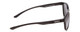 Side View of Smith Eastbank Unisex Round Full Rim Designer Sunglasses Gloss Black & Gray 52mm