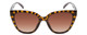 Front View of Smith Era Cateye Sunglasses Vintage Tortoise Gold/Polarized Brown Gradient 55 mm