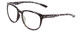 Profile View of Smith Optics Lake Shasta Designer Reading Eye Glasses with Custom Cut Powered Lenses in Black Marble Tortoise Unisex Cateye Full Rim Acetate 56 mm
