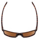 Top View of Smith Pinpoint Unisex Sunglasses in Tortoise Gold/ChromaPop Polarized Brown 59mm
