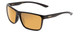 Profile View of Smith Riptide Sunglasses Black/ChromaPop Glass Polarized Bronze Mirror Gold 57mm