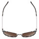 Top View of Smith Somerset Cateye Sunglasses in Black Marble/CP Polarized Violet Mirror 53mm