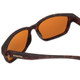 Close Up View of Smith Basecamp Unisex Sunglasses in Tortoise Gold/ChromaPop Polarized Brown 58mm