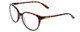 Profile View of Smith Optics Cheetah Designer Reading Eye Glasses in Tortoise Havana Gold Ladies Cateye Full Rim Acetate 54 mm