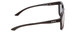 Side View of Smith Optics Contour Unisex Square Designer Sunglasses Black/Polarized Gray 56mm
