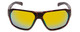 Front View of Smith Deckboss Sunglasses in Tortoise Brown Gold/CP Polarized Green Mirror 63 mm