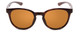 Front View of Smith Eastbank Unisex Round Designer Sunglass Tortoise Gold/Polarized Brown 52mm