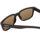 Close Up View of Smith Headliner Designer Sunglasses in Black/ChromaPop Polarized Gray Green 55mm